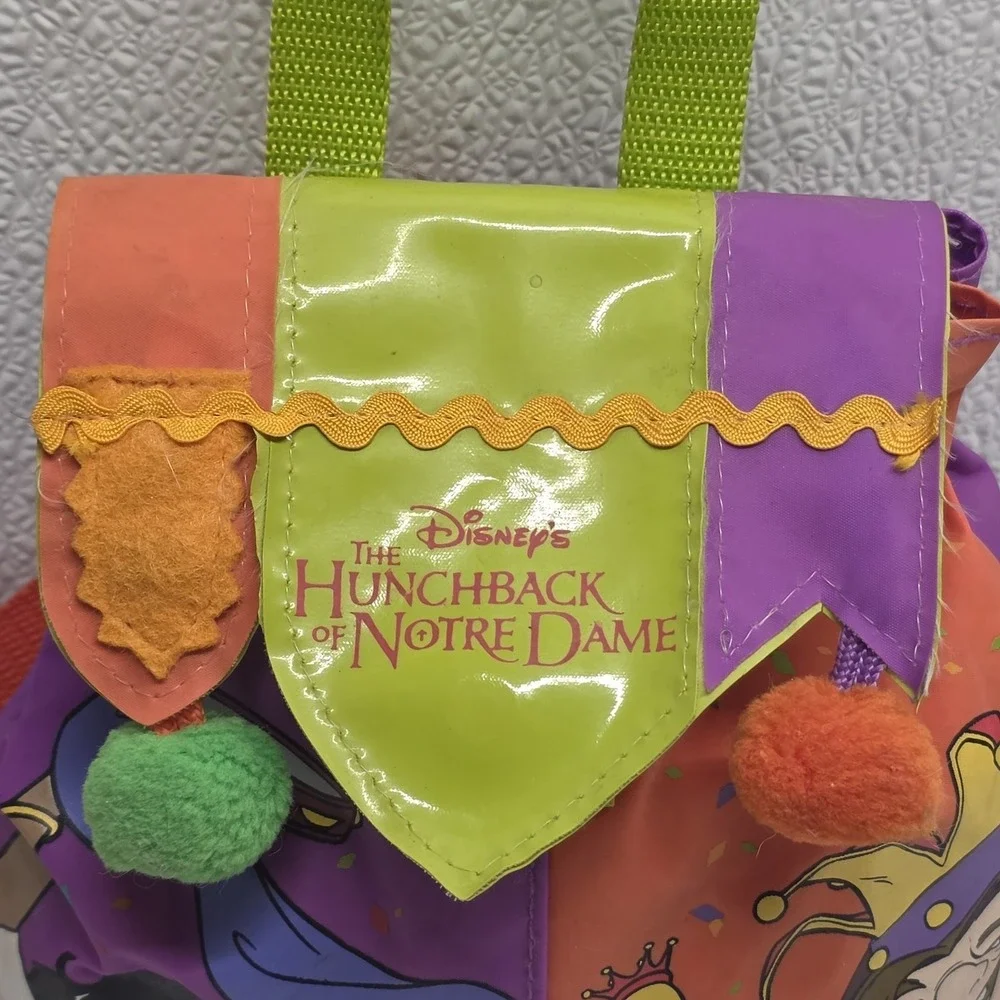 Vintage Walt Disney Hunchback of Notre Dame Kids Mini Backpack Bag